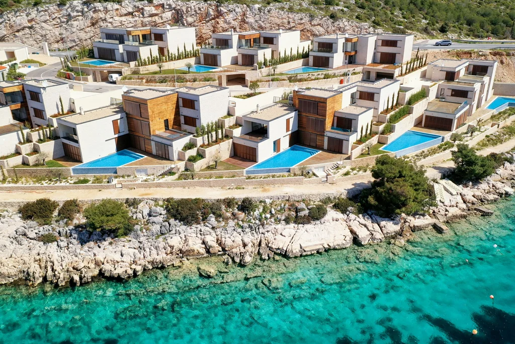 Contemporary Seafront Villa with Two Pools Primošten
