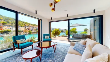 Contemporary Seafront Villa with Two Pools Primošten