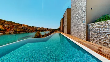 Contemporary Seafront Villa with Two Pools Primošten