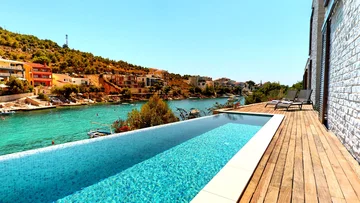Contemporary Seafront Villa with Two Pools Primošten