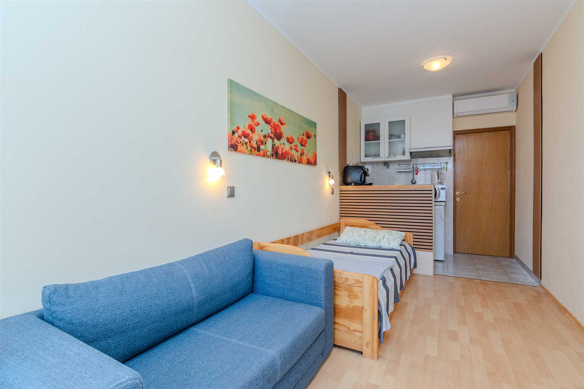 Studio apartment for 2 Pers | 250m from beach | 3 stars apartment