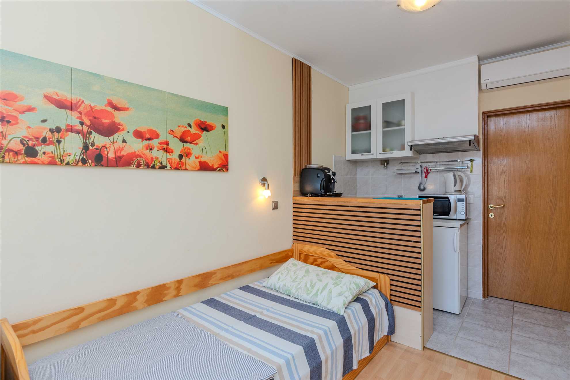 Studio apartment for 2 Pers | 250m from beach | 3 stars apartment