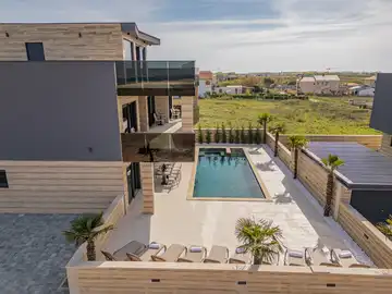 Privlaka Villa for 10 Guests with Heated Pool