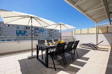 Split 4-Bedroom Penthouse with Private Balcony