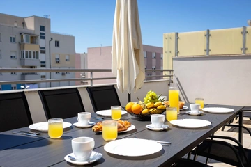 Split 4-Bedroom Penthouse with Private Balcony