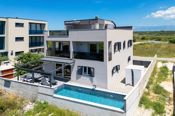 Zadar Villa with Heated Pool, Rooftop Jacuzzi for 12