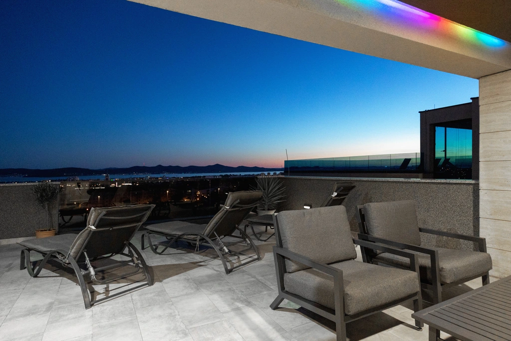 Zadar Villa with Heated Pool, Rooftop Jacuzzi for 12