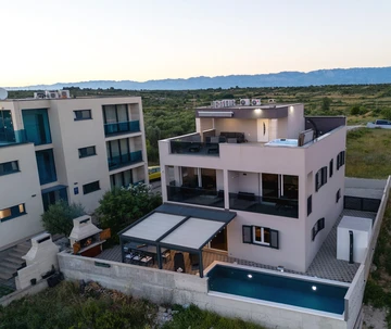 Zadar Villa with Heated Pool, Rooftop Jacuzzi for 12