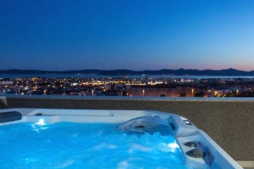 Zadar Villa with Heated Pool, Rooftop Jacuzzi for 12