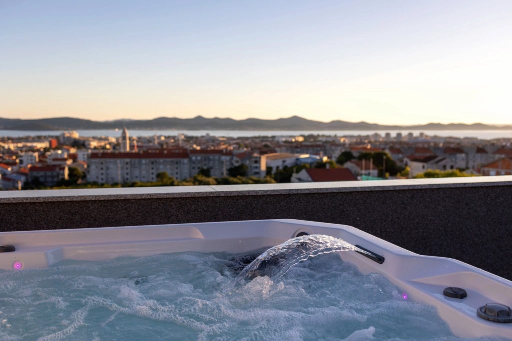 Zadar Villa with Heated Pool, Rooftop Jacuzzi for 12
