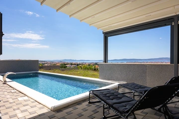 Zadar Villa with Heated Pool, Rooftop Jacuzzi for 12