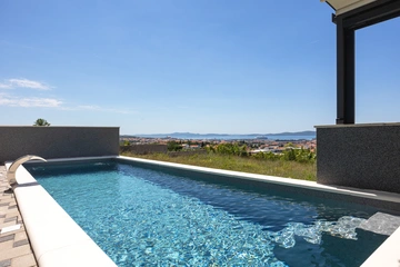 Zadar Villa with Heated Pool, Rooftop Jacuzzi for 12