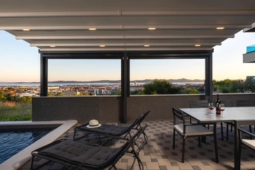 Zadar Villa with Heated Pool, Rooftop Jacuzzi for 12