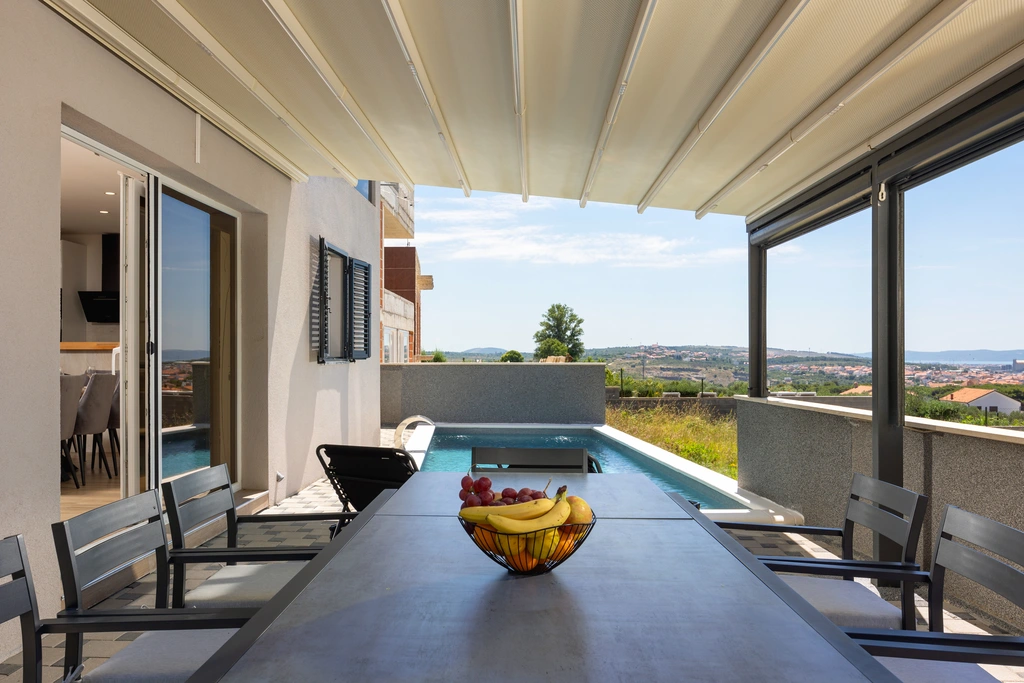 Zadar Villa with Heated Pool, Rooftop Jacuzzi for 12