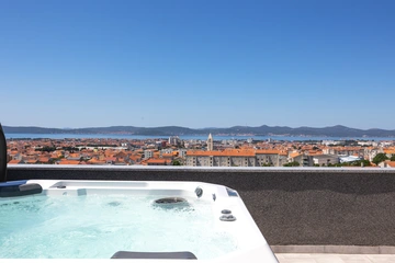 Zadar Villa with Heated Pool, Rooftop Jacuzzi for 12