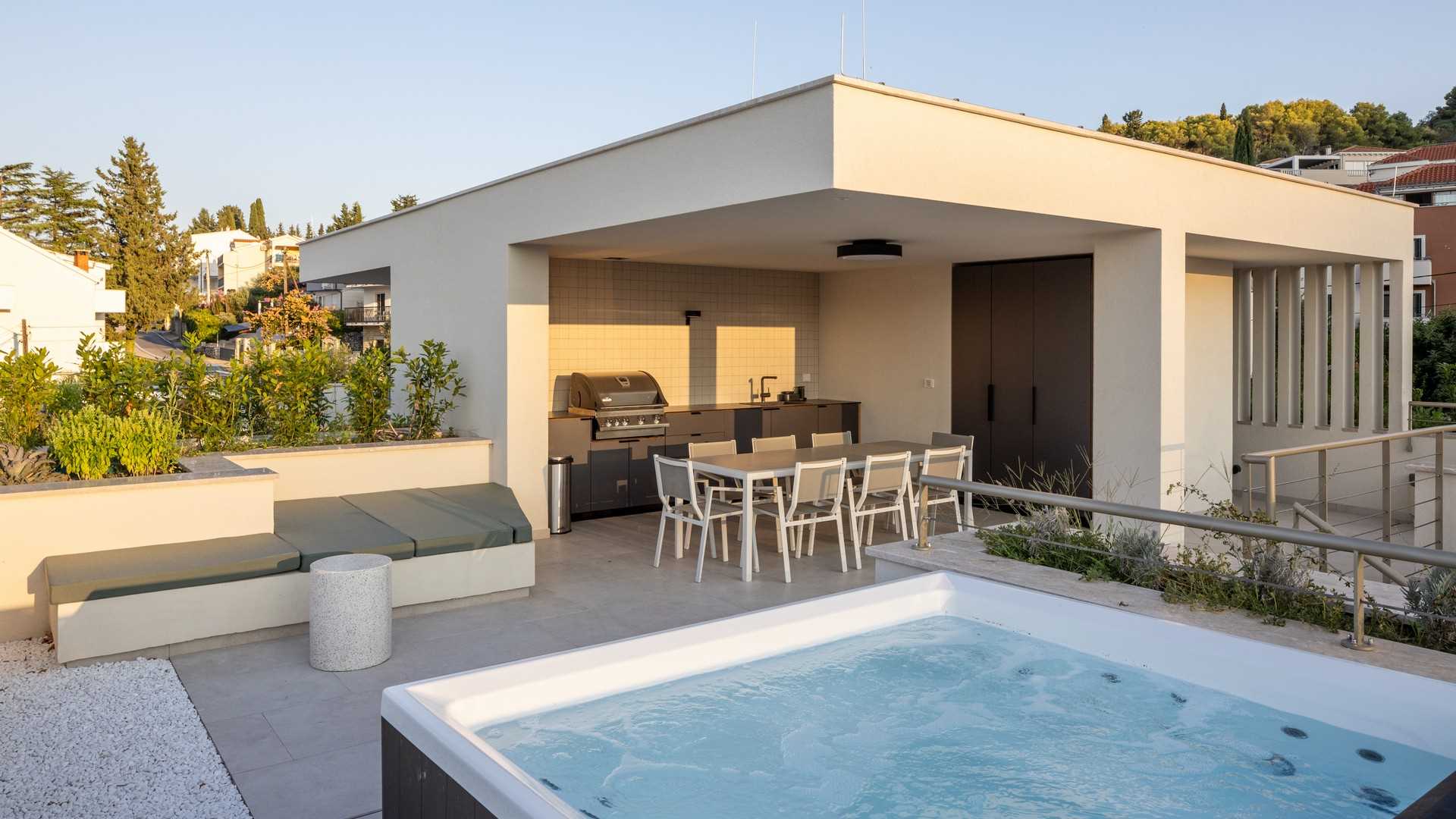 Luxury beachside villa Aqua with pool