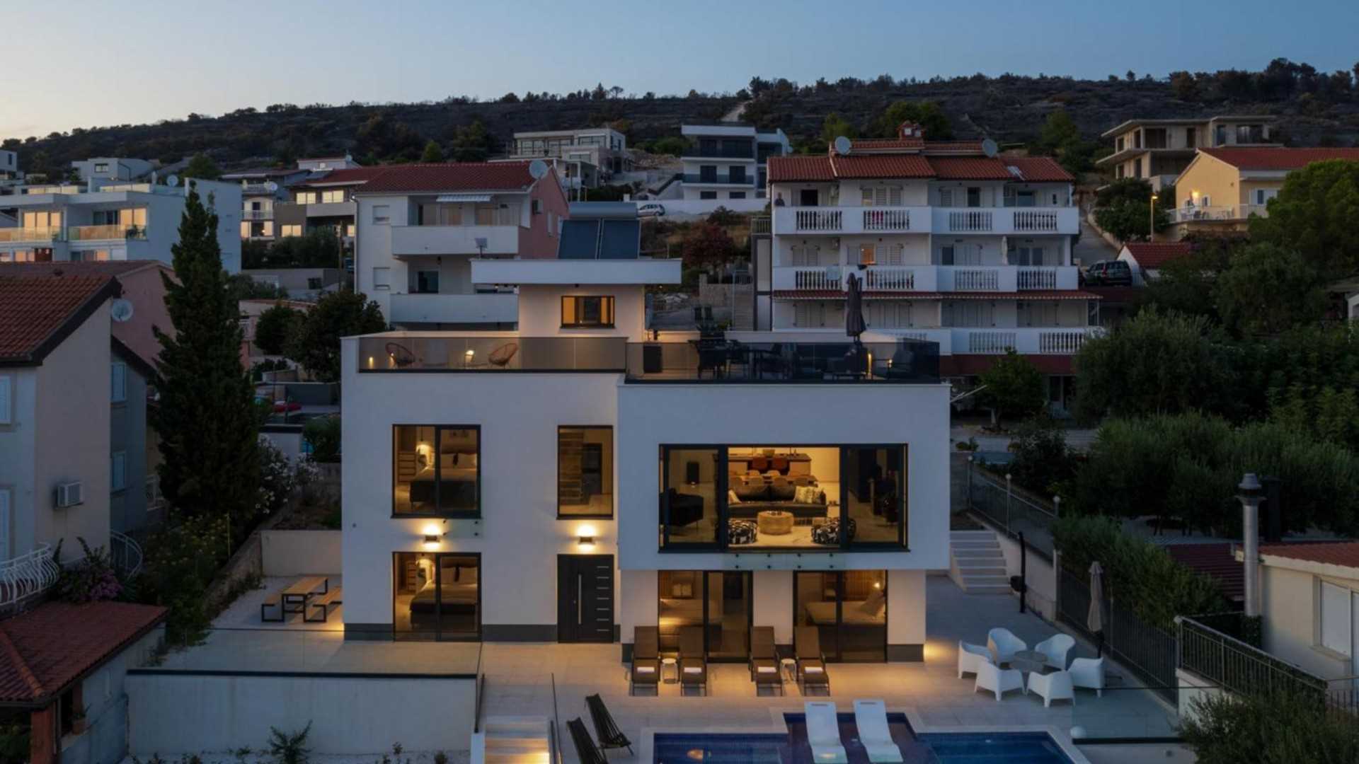 Villa Julian with a heated pool