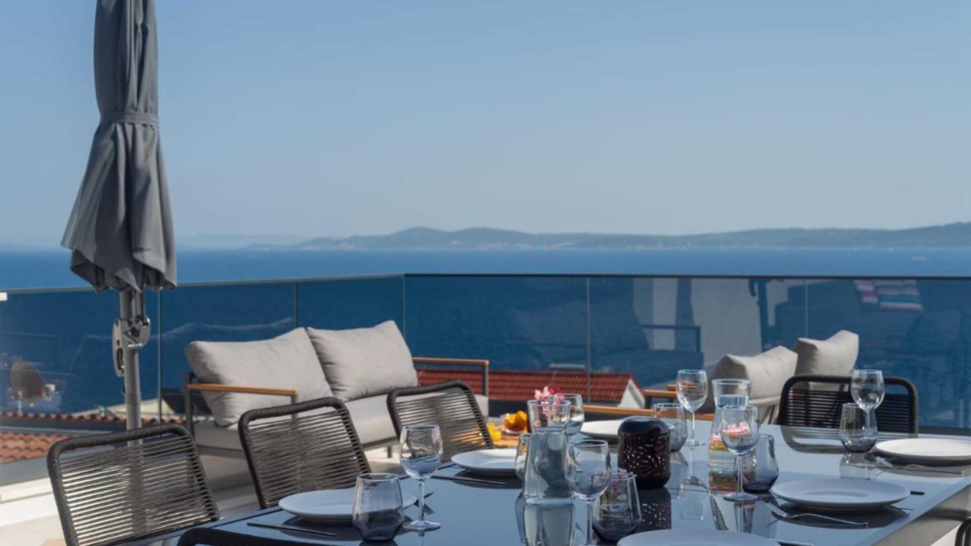 Villa Julian with a heated pool