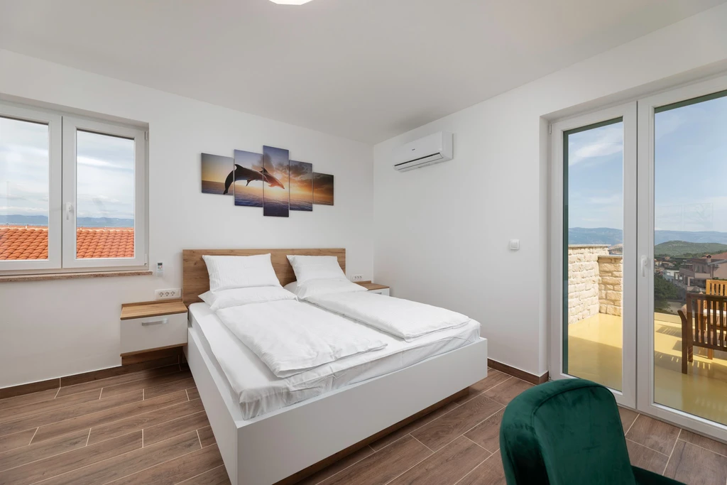 Villa in Vrbnik (Krk) with Heated Pool & Sea View