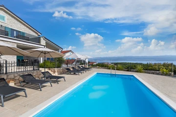 Villa in Vrbnik (Krk) with Heated Pool & Sea View