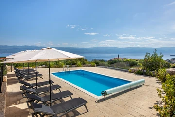 Heated-Pool Villa with Sea Views in Vrbnik