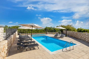 Heated-Pool Villa with Sea Views in Vrbnik