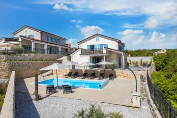 Heated-Pool Villa with Sea Views in Vrbnik