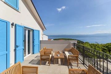 Heated-Pool Villa with Sea Views in Vrbnik