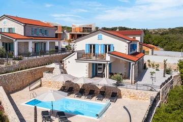 Heated-Pool Villa with Sea Views in Vrbnik