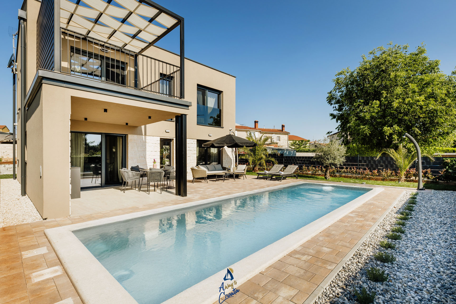 Image of Enchanting 3-BR Villa for 6, with Saltwater Pool