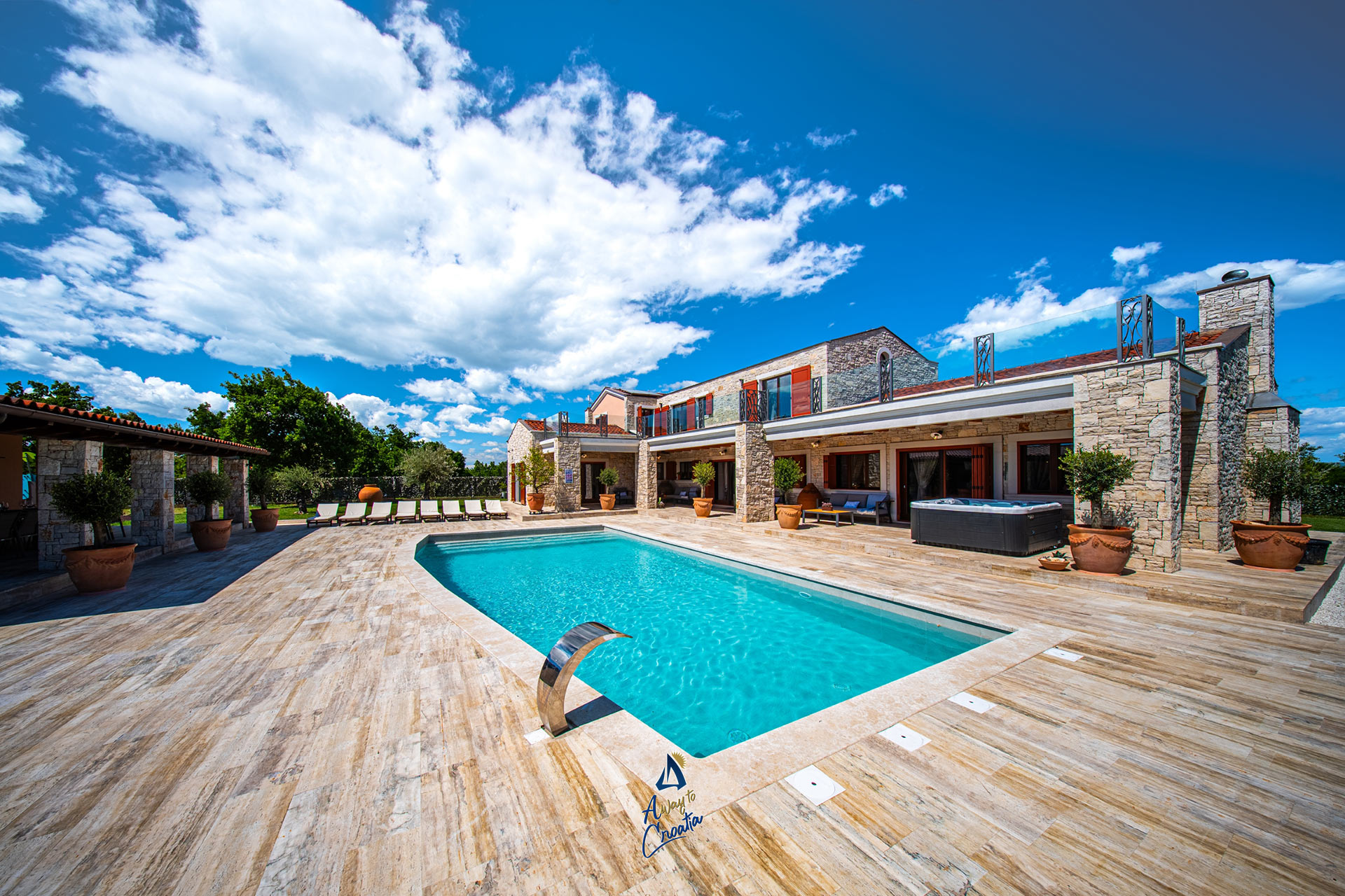 Image of Luxury 5 star villa with heated saltwater pool for up to 12 guests