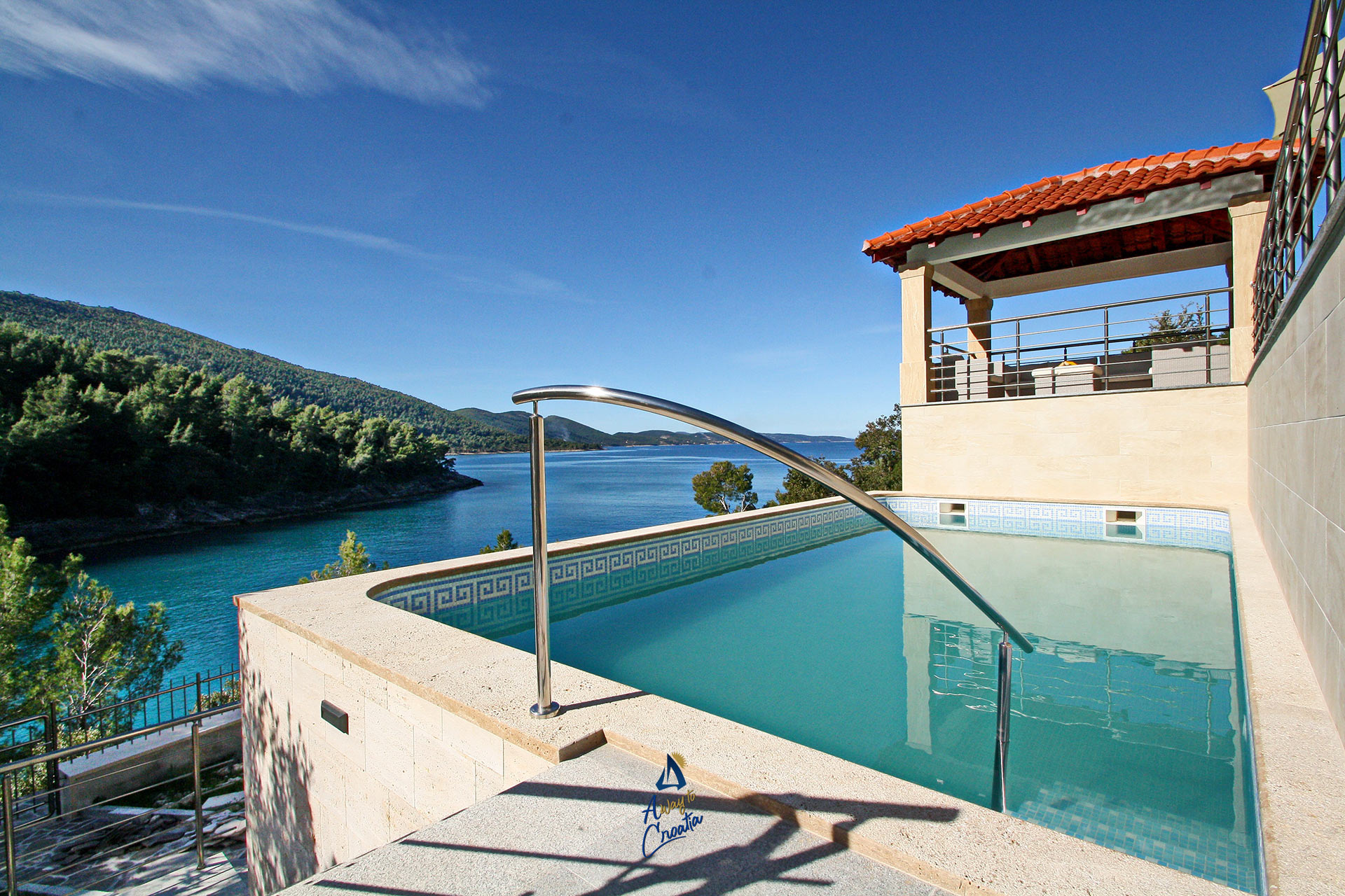 Image of Charming Serene Beachfront Villa for 8 With Private Pool