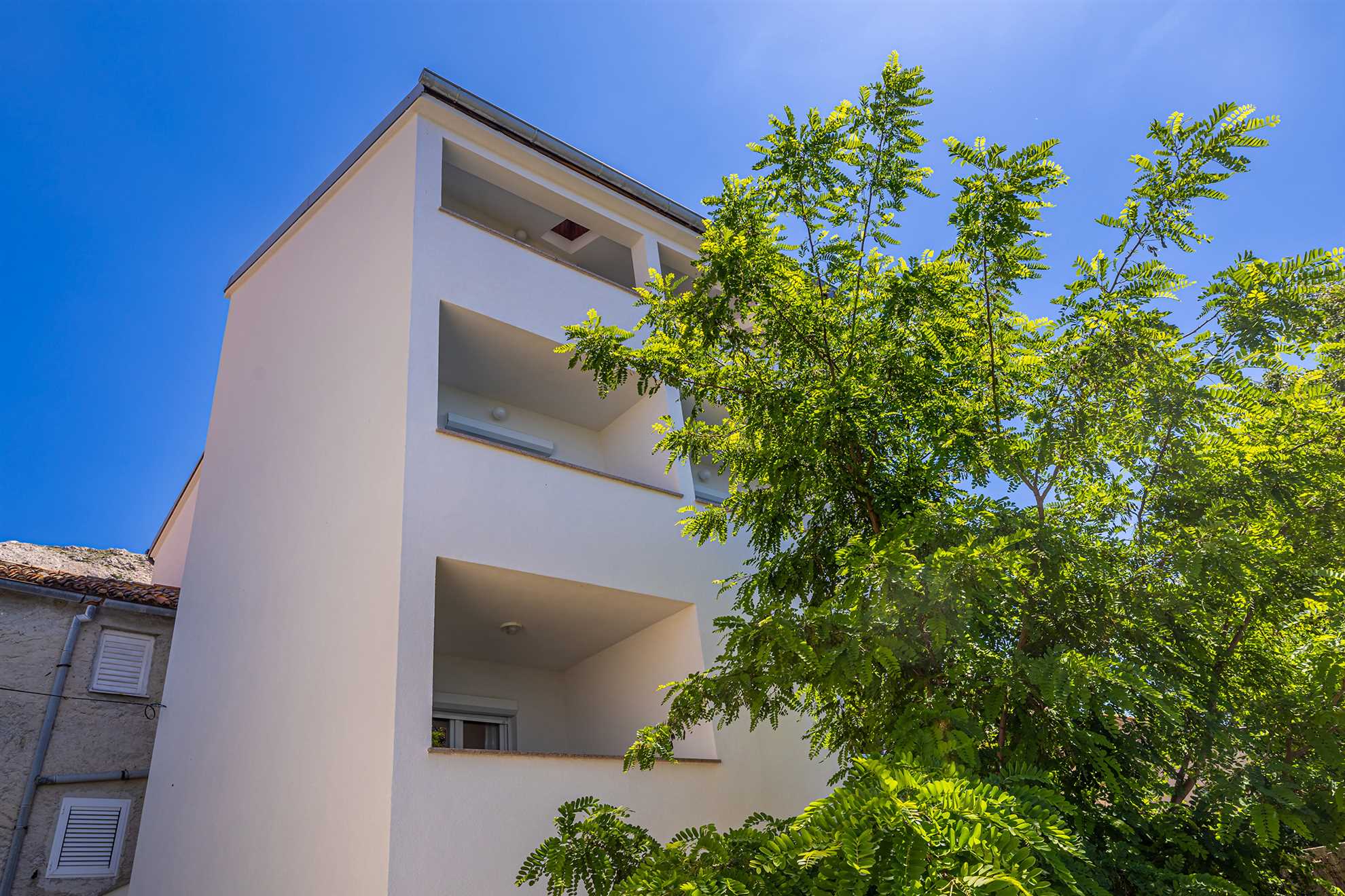 Appartamento STARA BAŠKA con vista mare