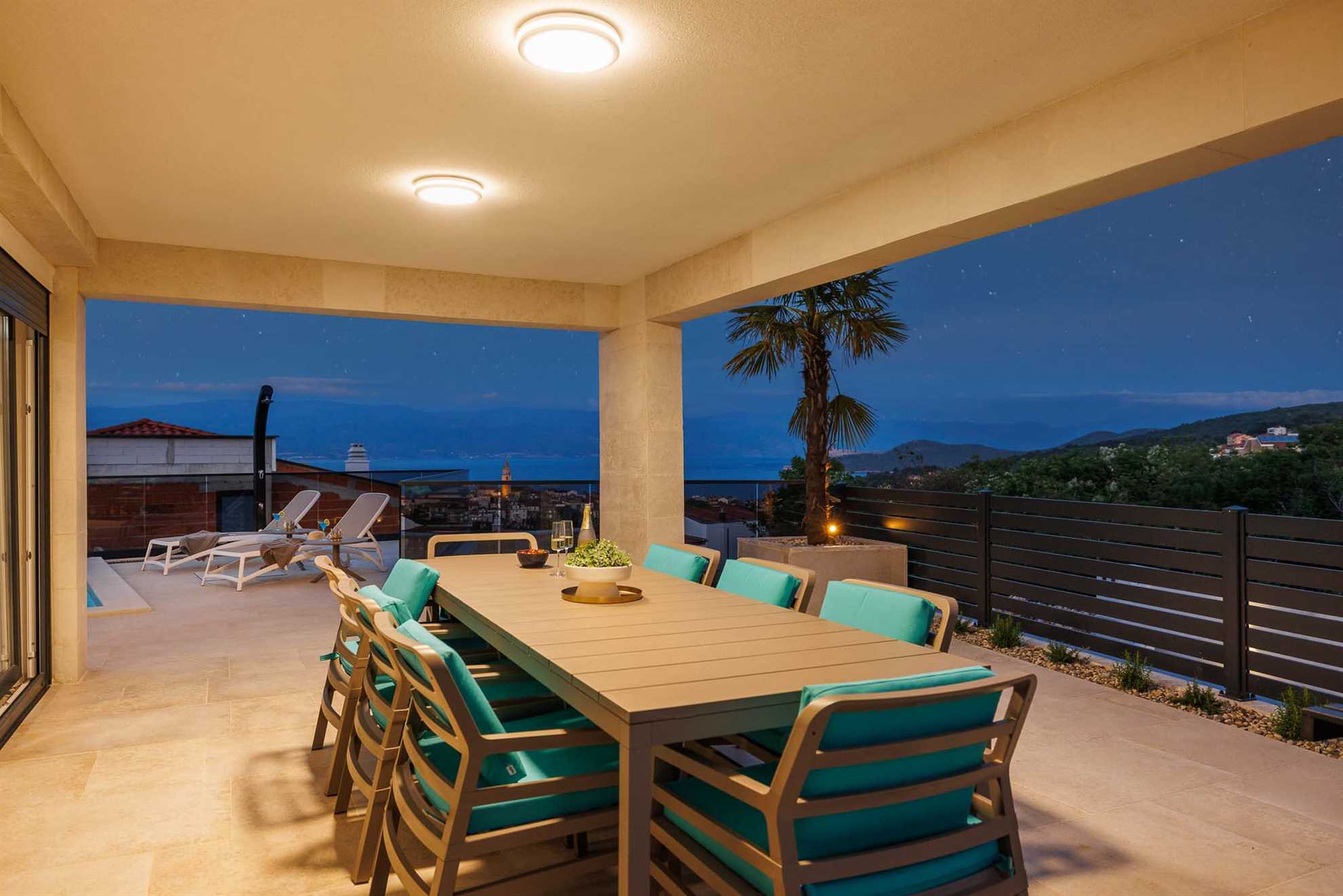 Villa SUNSET I with private pool and beautiful sea view
