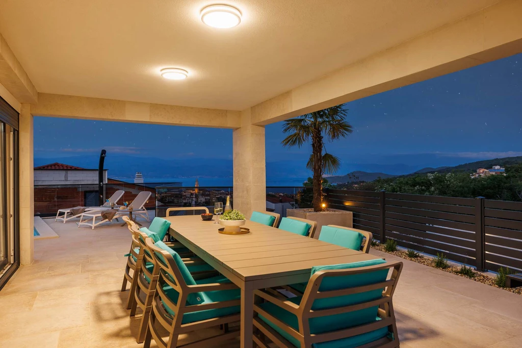 Vrbnik Villa with Private Heated Pool & Sea View