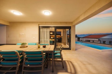 Vrbnik Villa with Private Heated Pool & Sea View