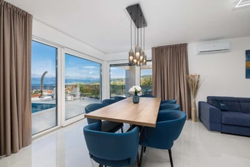 Vrbnik Villa with Private Heated Pool & Sea View