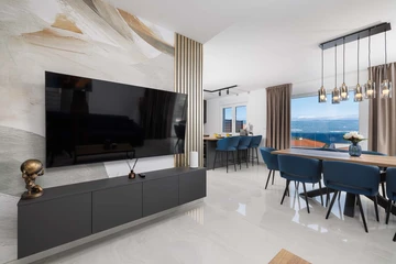 Vrbnik Villa with Private Heated Pool & Sea View