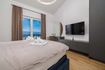 Vrbnik Villa with Private Heated Pool & Sea View