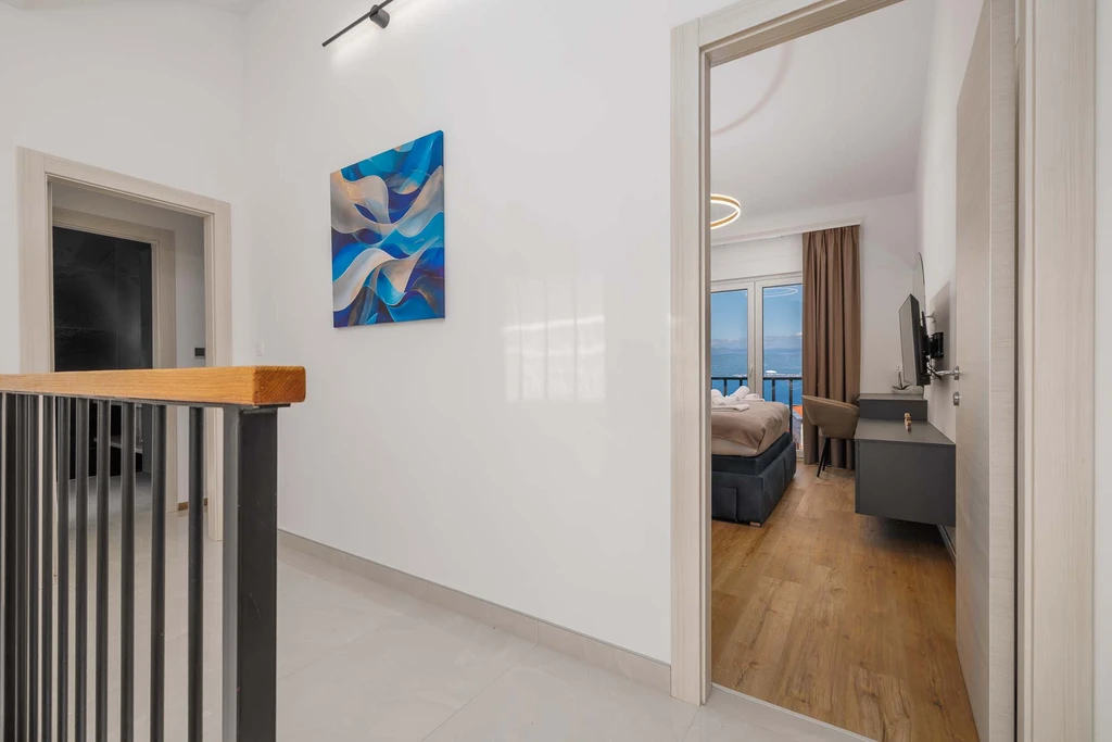 Vrbnik Villa with Private Heated Pool & Sea View
