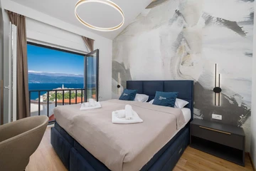 Vrbnik Villa with Private Heated Pool & Sea View