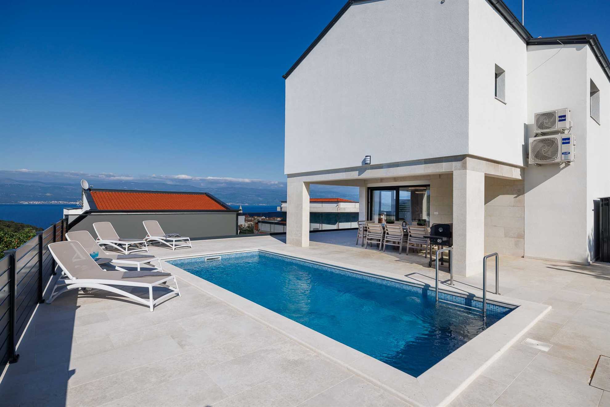 Villa SUNSET II mit privatem Pool und wunderschönem Meerblick