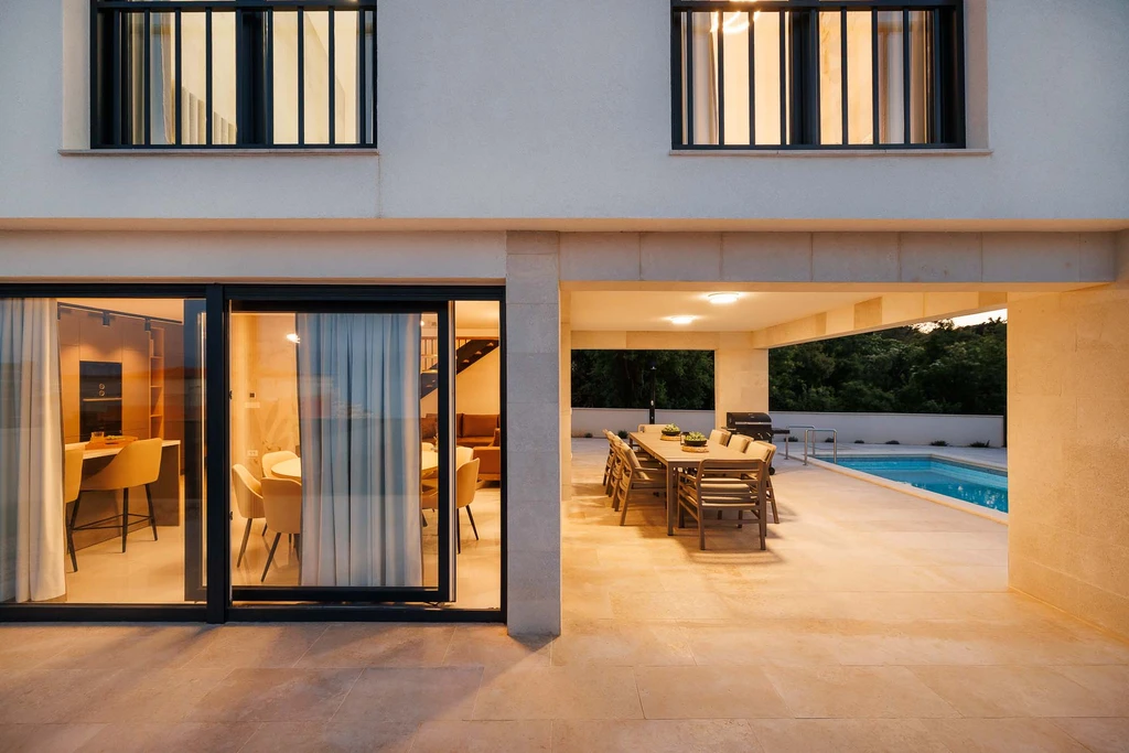 Villa in Vrbnik with Private Heated Pool & Sea View