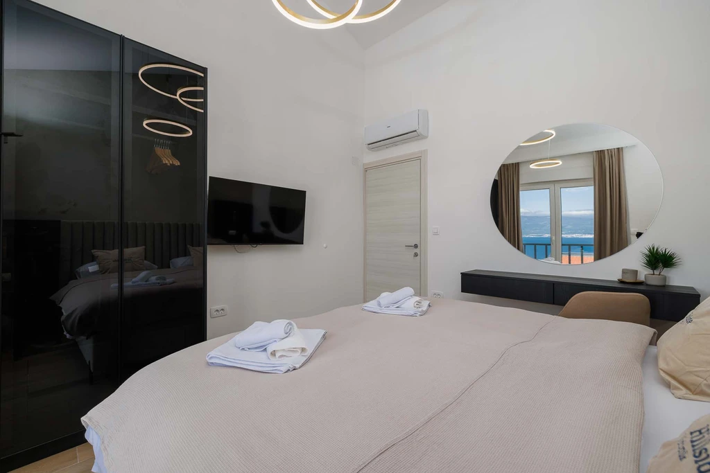Villa in Vrbnik with Private Heated Pool & Sea View