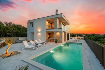 Malinska Villa with Private Heated Saltwater Pool