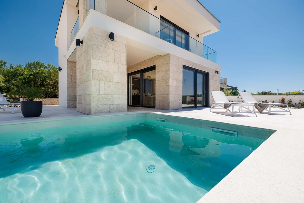 Malinska Villa with Private Heated Saltwater Pool