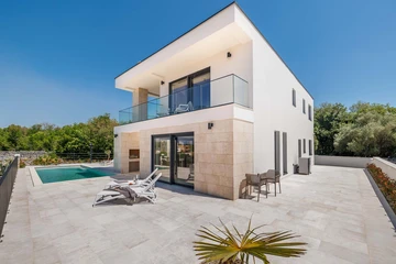 Malinska Villa with Private Heated Saltwater Pool