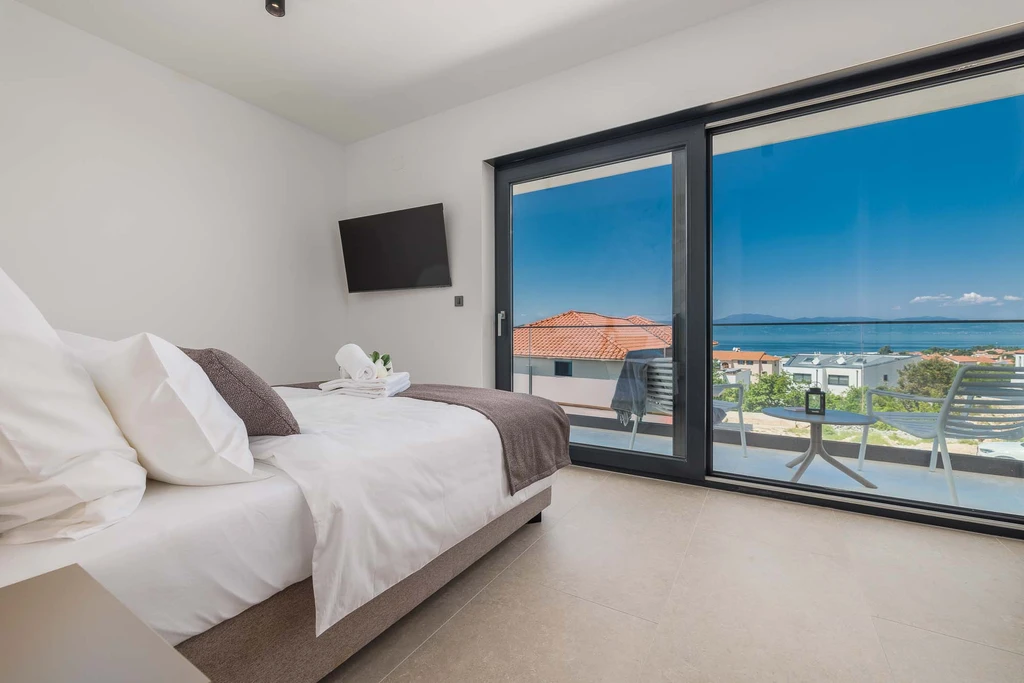 Malinska Villa with Private Heated Saltwater Pool