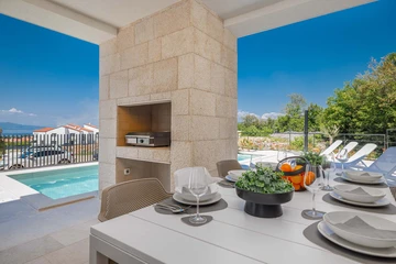 Malinska Villa with Private Heated Saltwater Pool