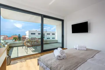 Sea-View Villa with Pool in Malinska for 6